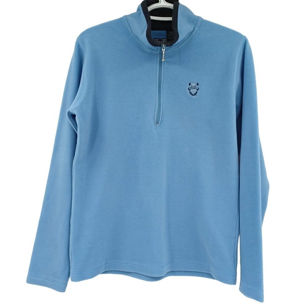Sunice Blue Fleece 1/4 Zip Pullover Sweatshirt Women's M Warm Cozy Lounge Wear